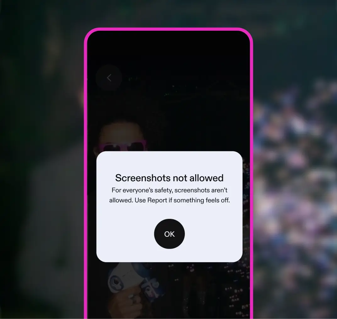 Screenshot protection feature shown on phone