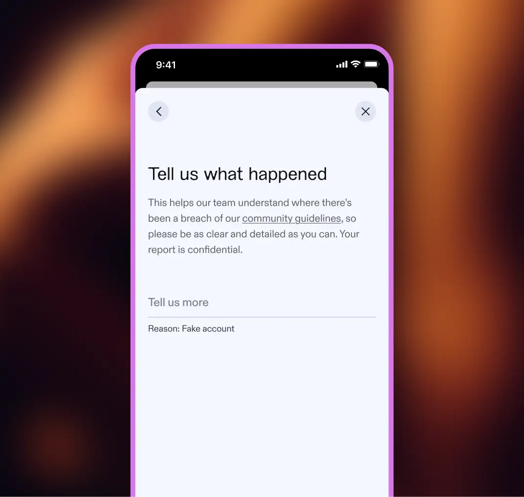 A phone with a reporting screen.